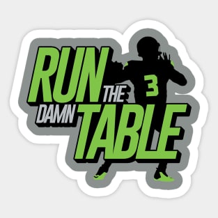 RUN THE DUMN  TABLE Sticker